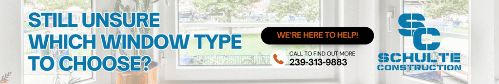 banner to call Schulte Construction | 239-313-9883