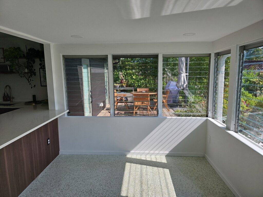 Gallery 3 Old Jalousie windows changed to new hurricane imoact Sliding Door Wall